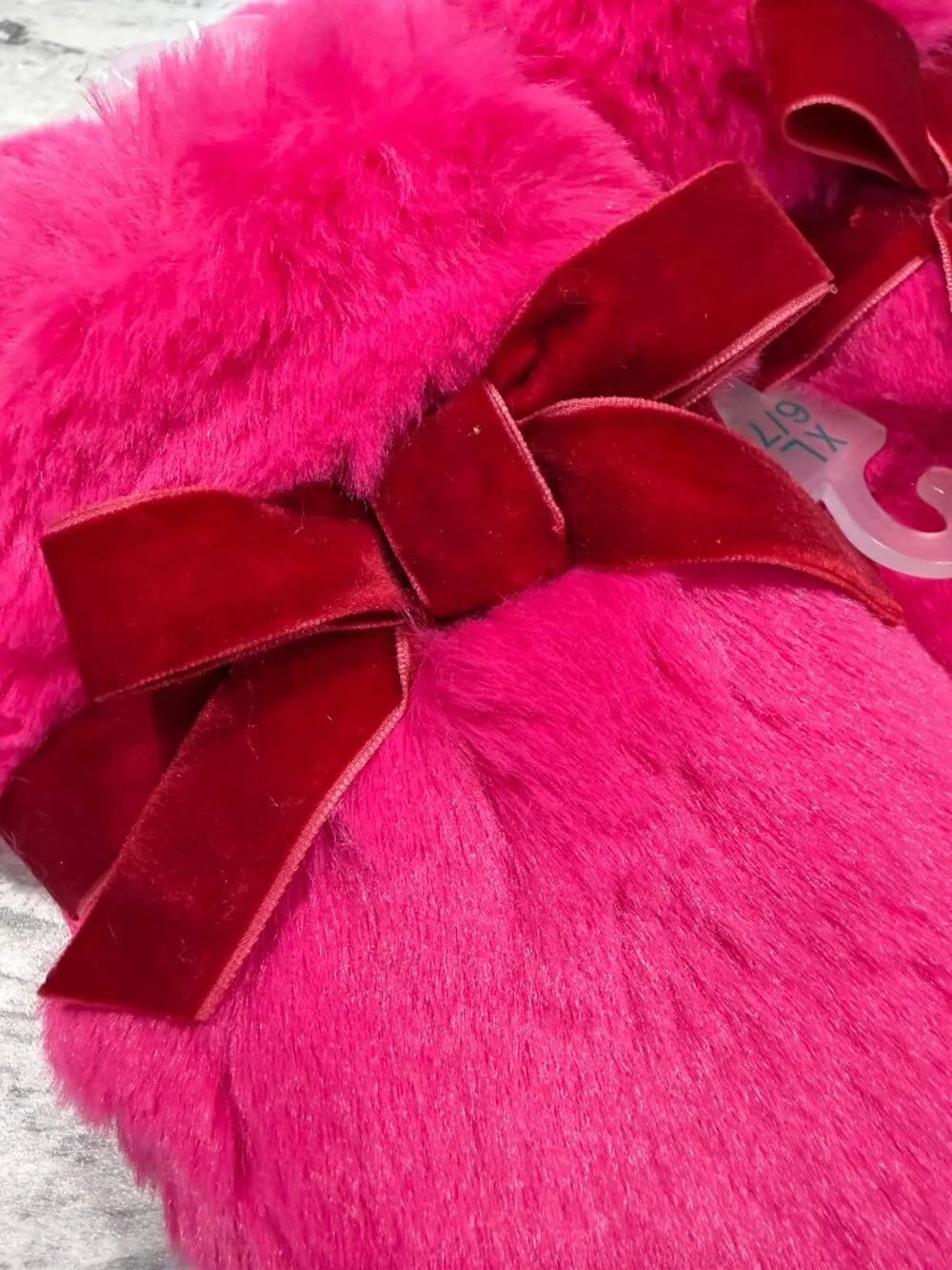 Kids' Amoret Plush Scuff Slippers - Cat & Jack™ Pink Girl Size XL(6/7)